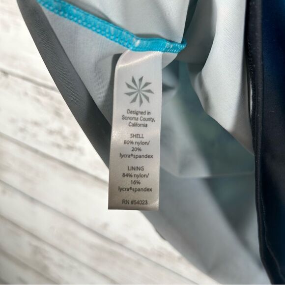 Athleta Bali Swim Tankini Top Bora Bora Blue 36 B/C Tall - Picture 9 of 9